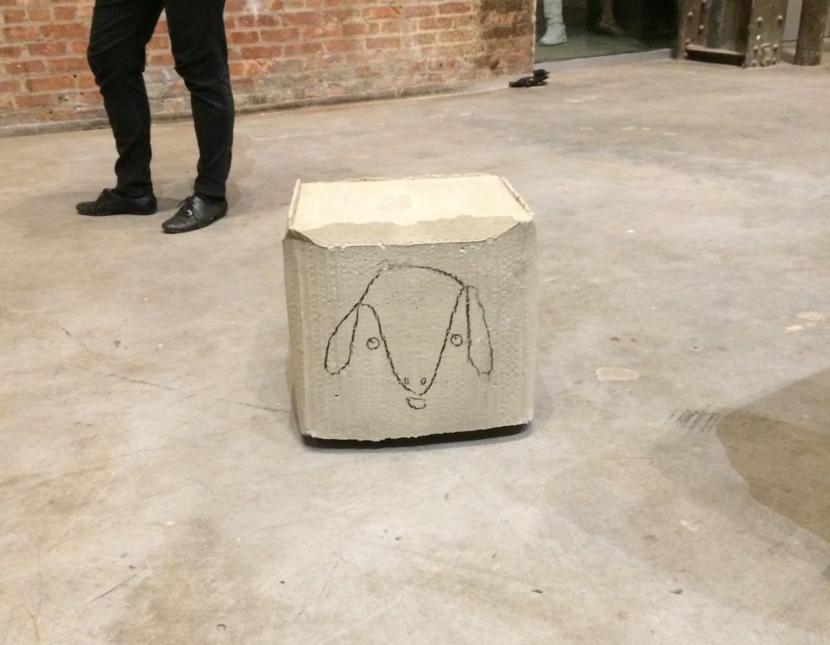<I>Puddle, pothole, portal</i>, 2014
</br> installation view, Sculpture Center, New York