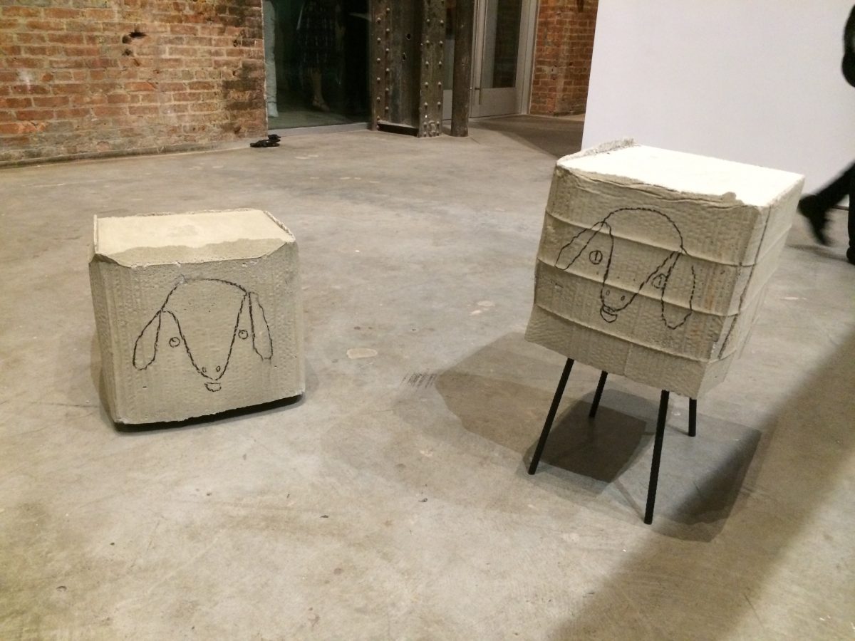 <I>Puddle, pothole, portal</i>, 2014
</br> installation view, Sculpture Center, New York