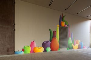 <I>giant fruits</i>, permanent installation
</br> installation view, Antinori Art Project