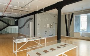 <I>Nicolas Party, Mezzotin</i>, 2016
</br> installation view, Glasgow Print Studio