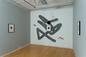 <I>Nicolas Party, Mezzotin</i>, 2016
</br> installation view, Glasgow Print Studio