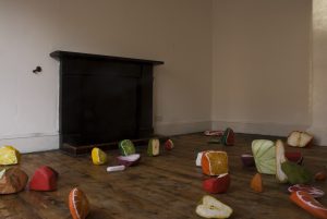 <I>Spoons, Elephants and Sausage Rolls</i>, 2010
</br> installation view, Rez-de-chaussée, Glasgow</i>