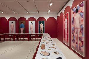 <I>Nicolas Party - Nicolas Party: The Exterminating Angle/Dinner for 24 Sheep</i>, 2017
</br> installation view, The Metropolitan Opera, New York