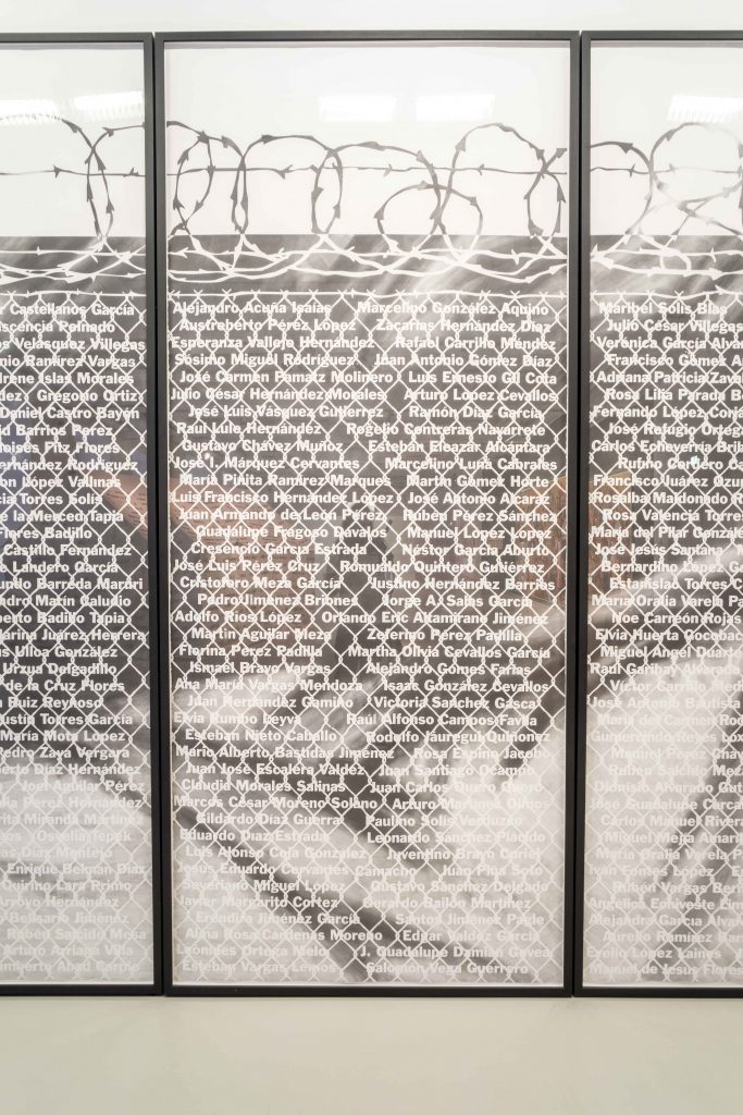 <I>No Olvidado (Not Forgotten)</i>, 2017
</br> installation view, Documenta 14, Athens