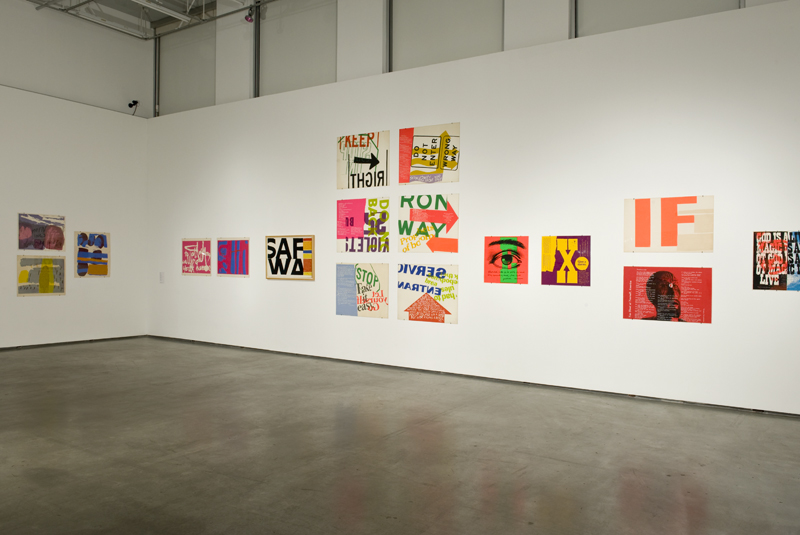 <I>Corita Kent - To create is to relate</i>, 2011
</br> installation view, Contemporary Art Gallery, Vancouver