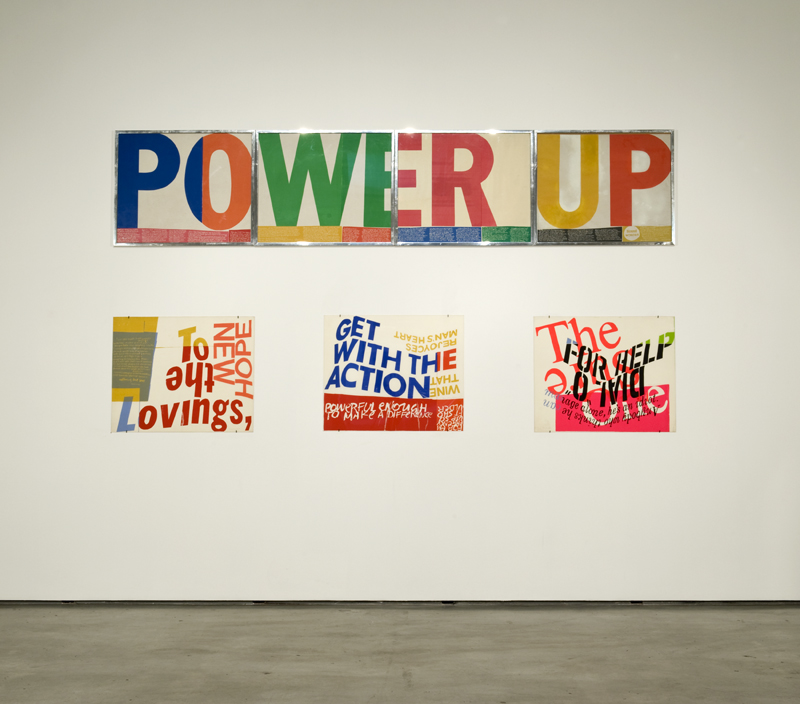 <I>Corita Kent - To create is to relate</i>, 2011
</br> installation view, Contemporary Art Gallery, Vancouver