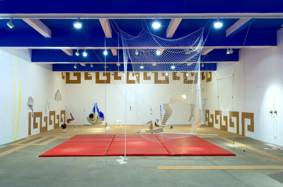 <I>Gymnasium</i>, 2018
</br> installation view, Chisenhale Gallery