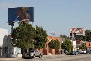 <I>Public Billboard</i>, 2014
</br> installation view, LAXART, Los Angeles