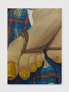 Issy Wood, <I>Untitled (Harley’s foot thing)</I>, 2021
</br>
oil on linen</br>
140 x 100 cm / 55.1 x 39.3 in
