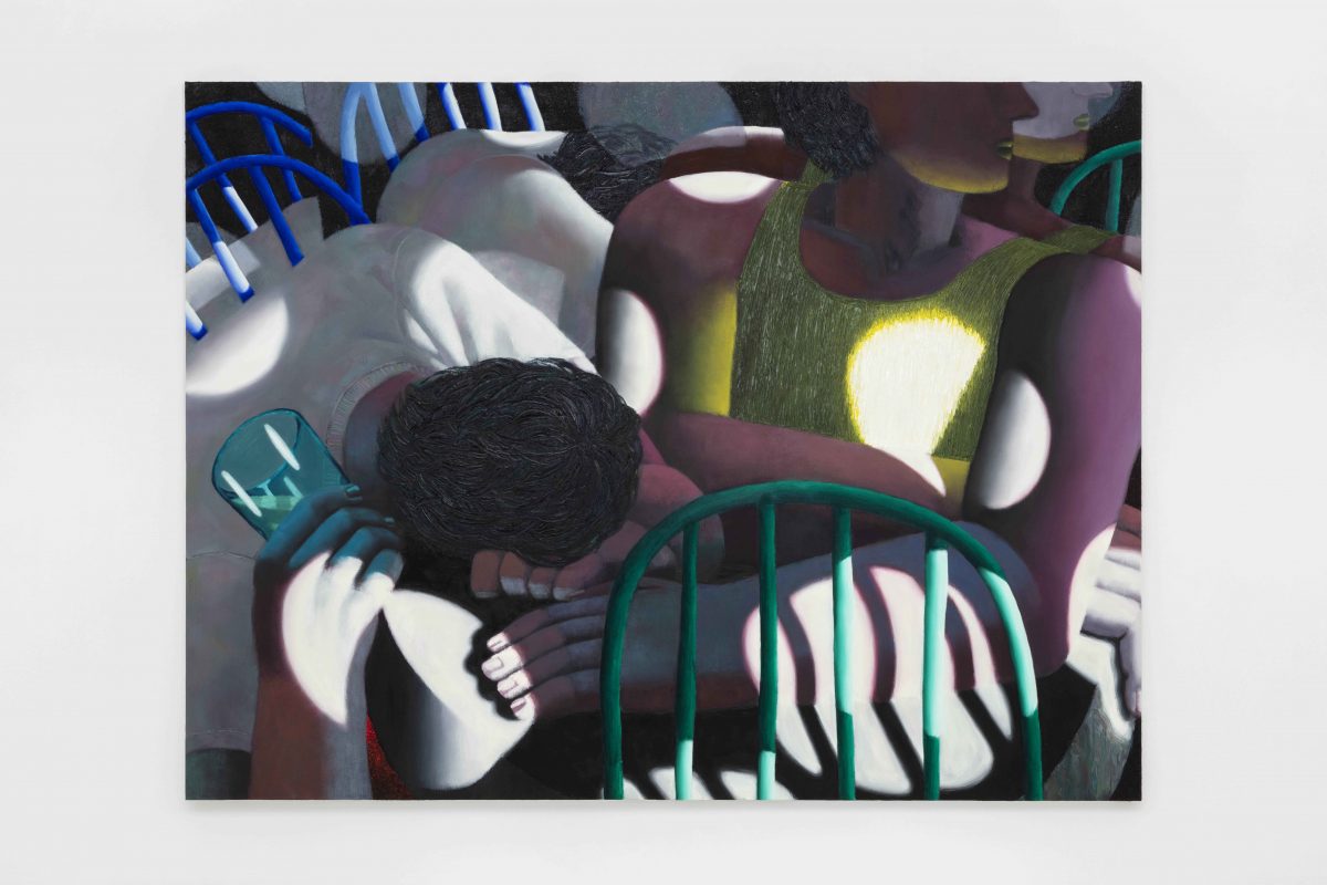 Jordan Kasey, <I>Friends</I>, 2021
</br>
oil on canvas</br>
179,1 x 236,2 cm / 70.5 x 93 in