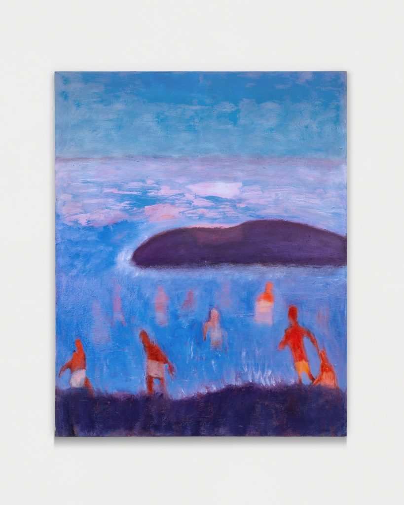<i>Whale Island</i>, 2024 </br>
acrylic on canvas</br>
152,5 x 122 cm / 60 x 48 in>