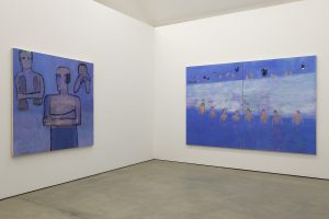 <I>katherine bradford: philosophers' clambake</i>, 2021
</br> installation view, Hall Art Foundation, Reading