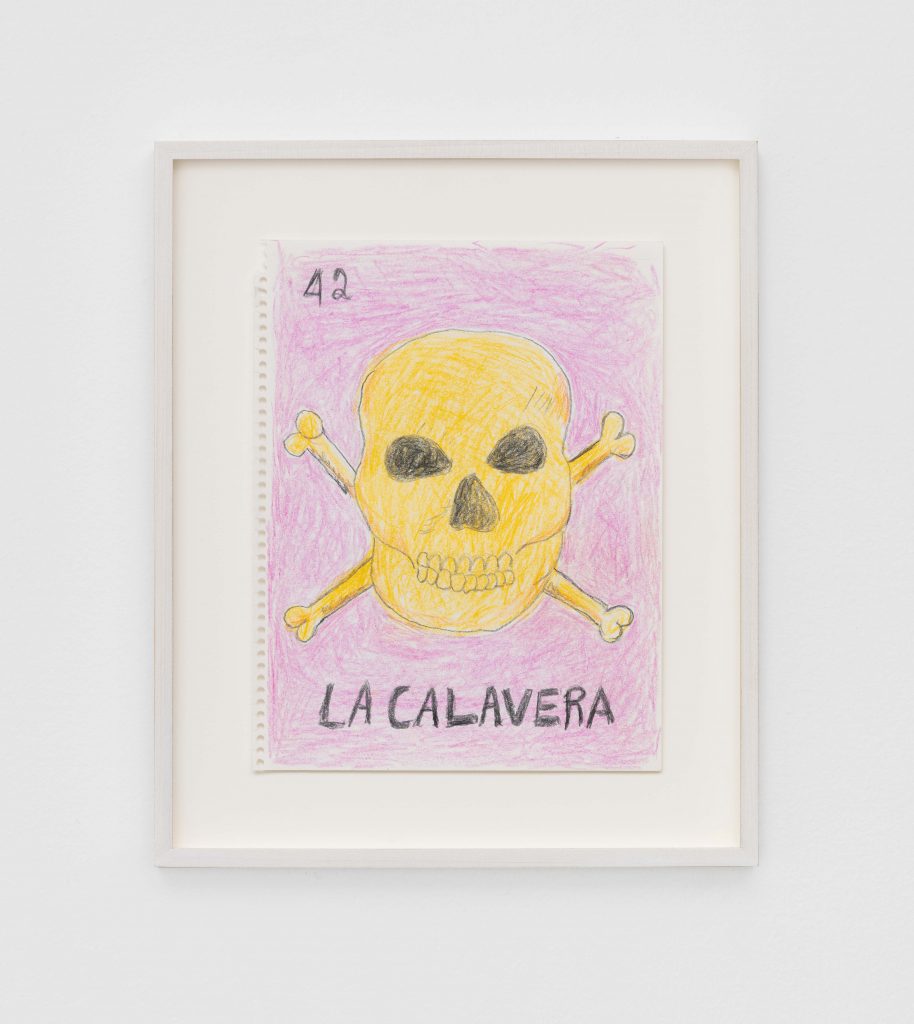 Magdalena Suarez Frimkess, <I>Untitled</I>, 2021
</br>
colored pencil on paper</br>
27,9 x 21,5 cm / 11 x 8.5 in (unframed) </br>
38,5 x 32 x 4 cm / 15 x 12.5 x 1.5 in (framed)