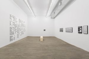 Shannon Ebner, <I>FRET SCAPES</i>, 2022
</br> installation view, kaufmann repetto, New York