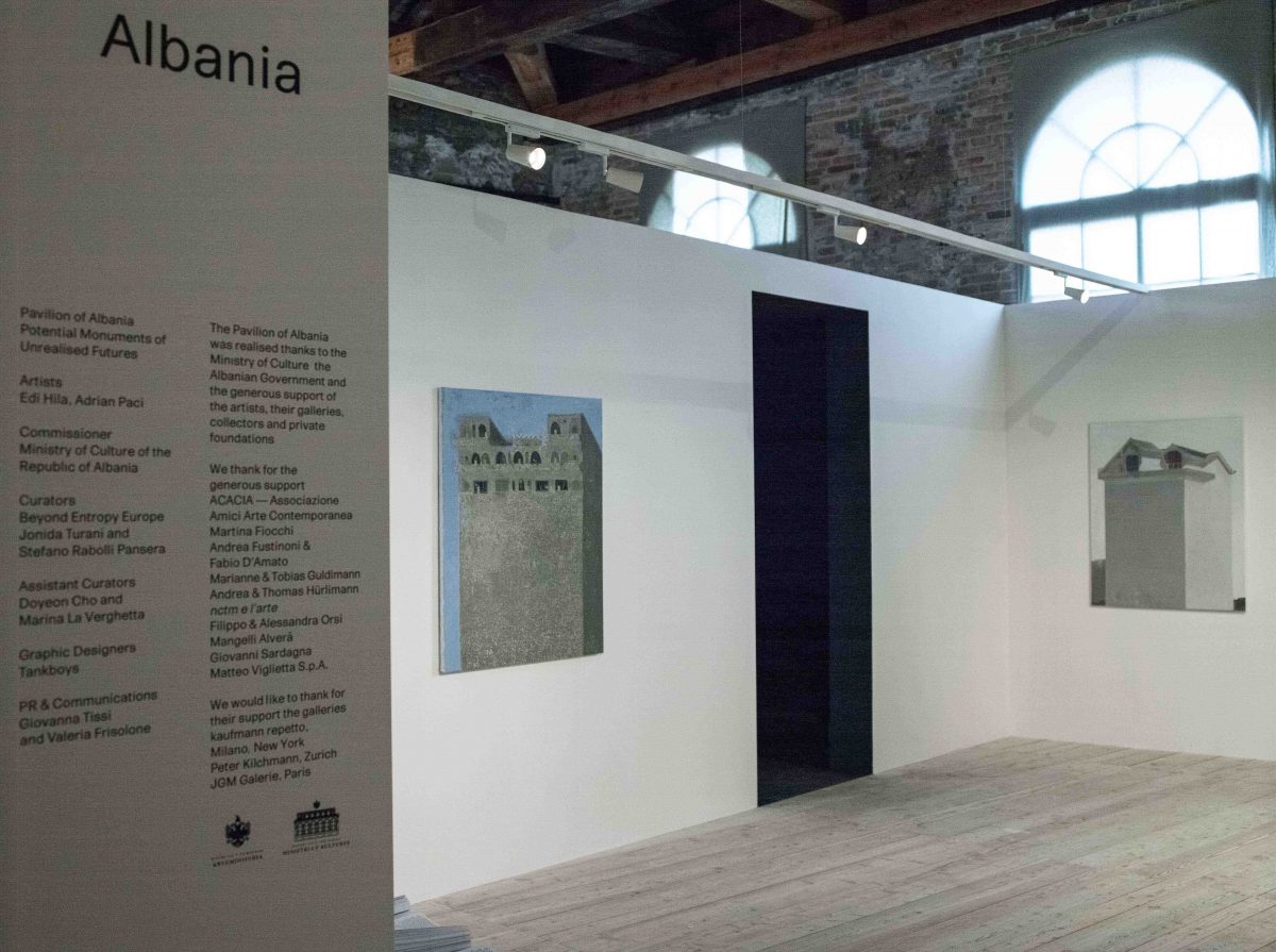 <I>potential monuments of unrealised futures</i>, 2014
</br> installation view, Albanian Pavilllon, Sale d’Armi, Arsenale di Venezia, Biennale di Venezia