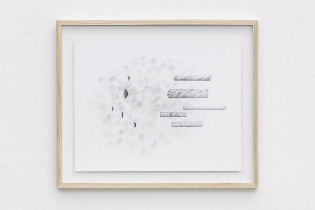 <i>nuvola che mostra i sentimenti</br>
[cloud showing feelings]</I>, 2020
</br>
graphite on paper</br>
35 x 42 x 4 cm / 13.7 x 16.5 x 1.5 in (framed)