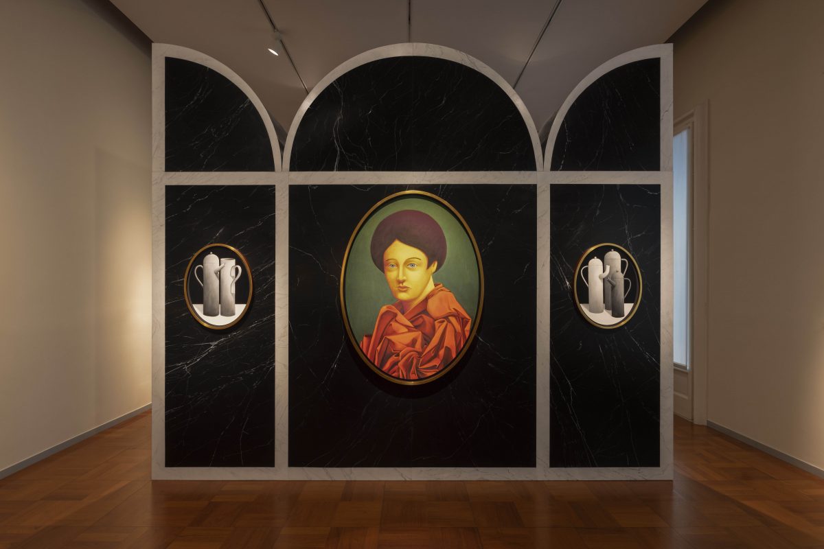 <i>Nicolas Party: Triptych</i>, 2022
</br> installation view, Poldi Pezzoli Museum, Milan>