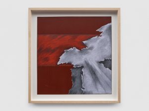 <i>Wild Waves IV</i>, 1984</br>acrylic and graphite on paper</br>
41,9 x 40 cm / 16.5 x 15.8 in (framed)