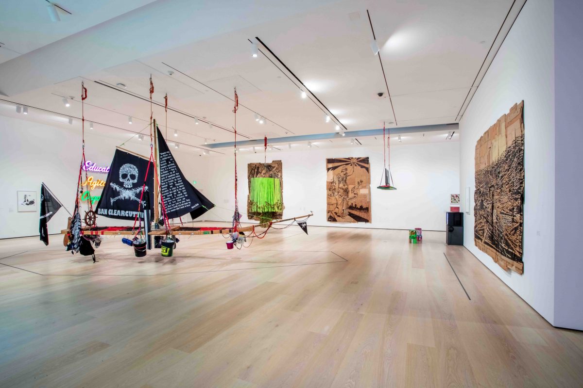 <I>Andrea Bowers</I>, 2022</br> installation view,
Hammer Museum, Los Angeles>