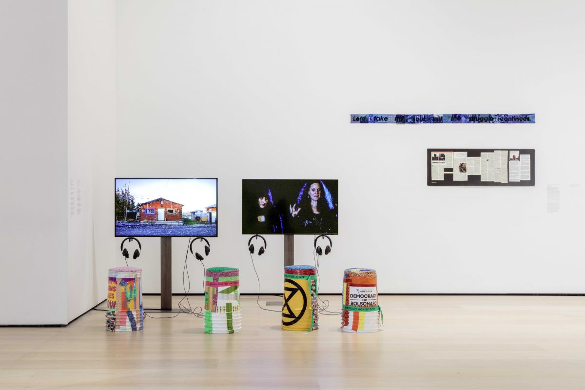 <I>Andrea Bowers</I>, 2022</br> installation view,
Hammer Museum, Los Angeles