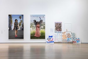<I>Andrea Bowers</I>, 2022</br> installation view,
Hammer Museum, Los Angeles