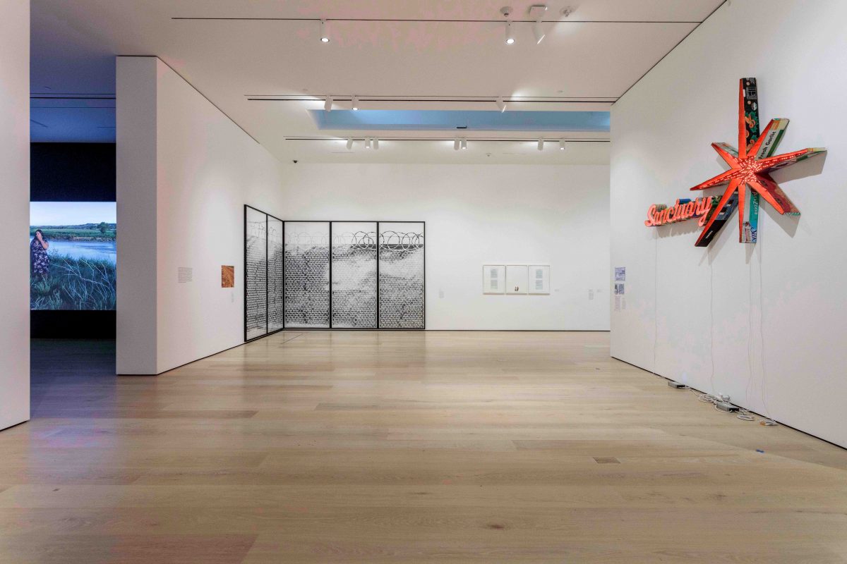 <I>Andrea Bowers</I>, 2022</br> installation view,
Hammer Museum, Los Angeles