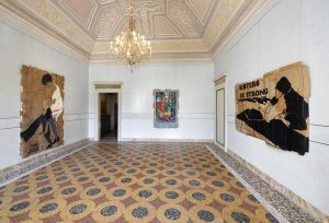 <i> ANDREA BOWERS. MOVING IN SPACE WITHOUT ASKING PERMISSION  </i>, 2022
</br> installation view, GAM – Galleria d’Arte Moderna, Milan 