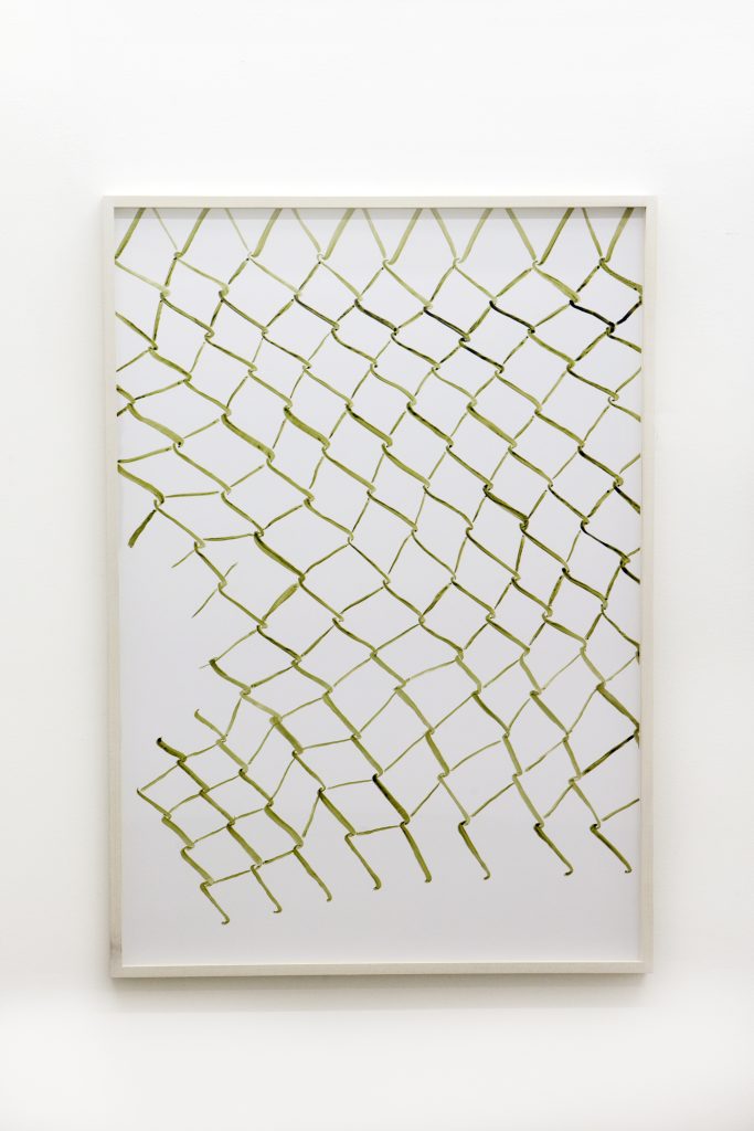 <i>Untitled (Net 3)</i>, 2009</br> colored ink on board</br>
100 x 70 cm / 39 x 27 in
