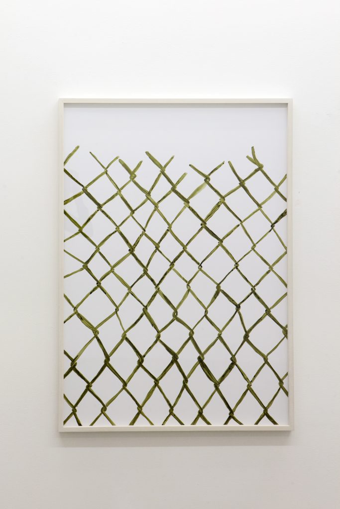 <i>Untitled (Net 2)</i>, 2009</br> colored ink on board</br>
100 x 70 cm / 39 x 27 in
