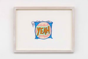 <i>Yeah (design for wall painting)</i>, 1990-2019</br>marker on paper</br>
24,6 x 33 cm / 9.6 x 12.9 in