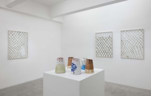 <i>chicken jugs</i>, 2022 </br> installation view, kaufmann repetto, milan