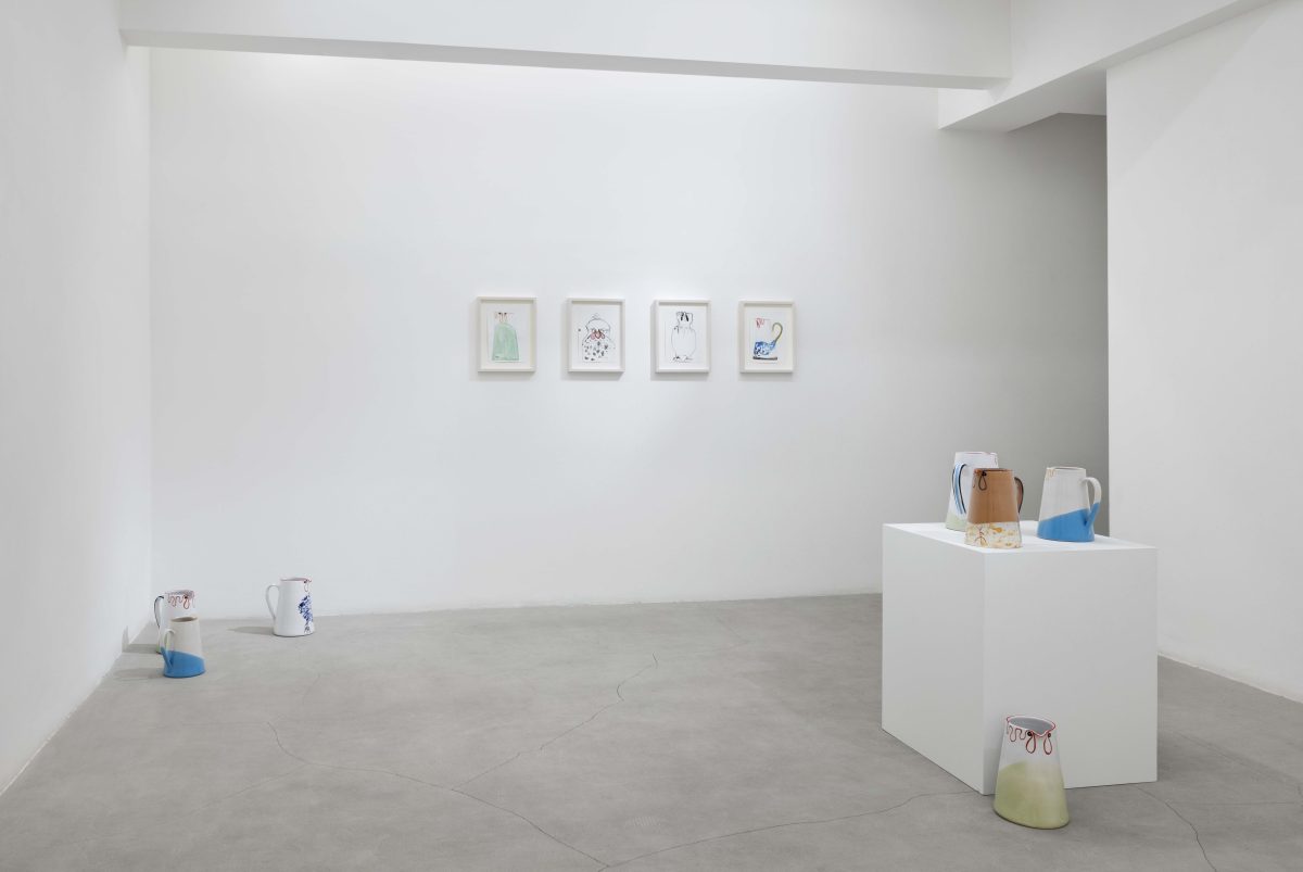 <i>chicken jugs</i>, 2022 </br> installation view, kaufmann repetto, milan