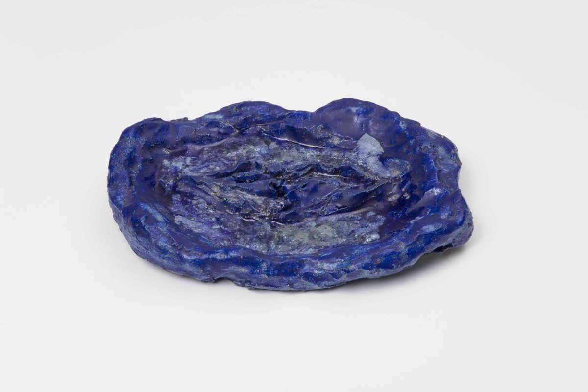 <i>Ofelia Azul (Blue Ophelia)</i>, 2001</br>ceramic</br>
34 x 26 x 5 cm / 13.4 x 10.25 x 2 in