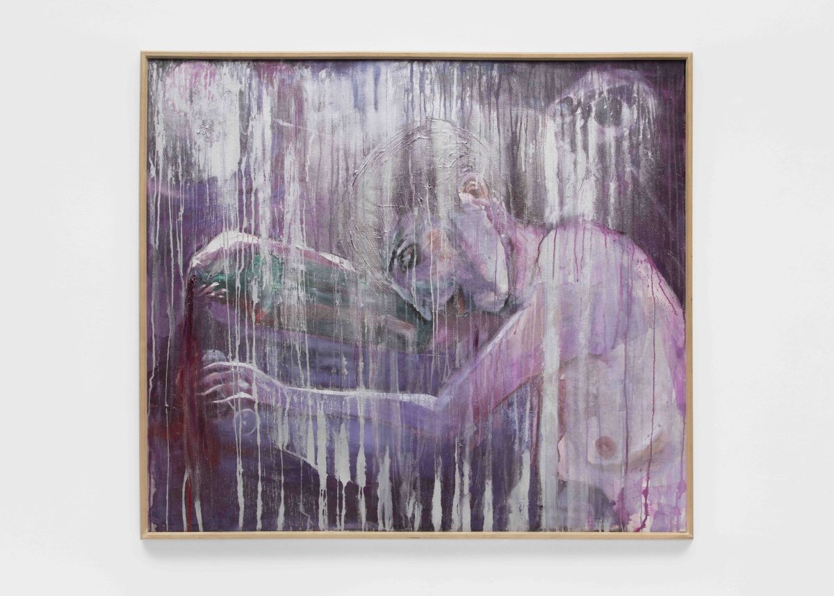 <i>Araca Corazon (Abandoned Heart)</i>, 2004</br>mixed media on canvas</br>
130 x 120 cm / 51.2 x 47.2 in