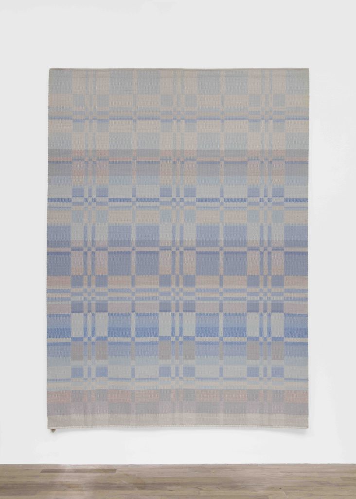 <i>Fiandre (from the Fiandre series)</i>, 1988</br>twisted cotton and wool</br>
235 x 170 cm / 92.75 x 67.5 in