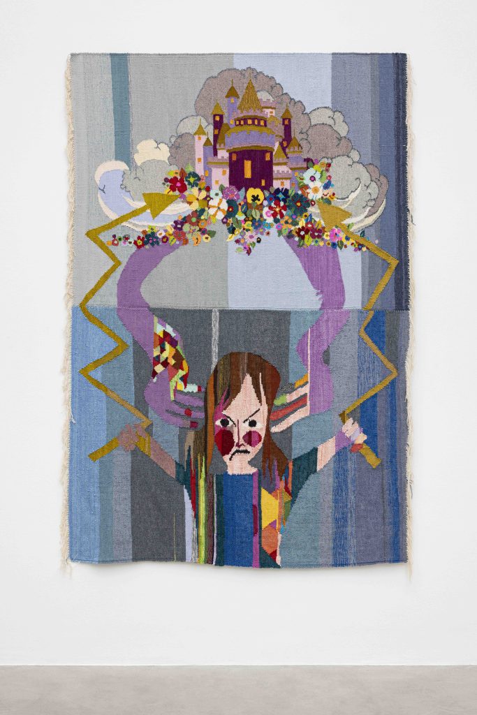 Christina Forrer, <i>Distantly Afflicted</i>, 2022</br>cotton, wool</br>
221 x 147,3 cm / 87 x 58 in