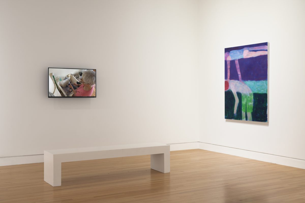 <I>Flying Woman: The Paintings of Katherine Bradford</I>, 2023</br> installation view,
Frye Art Museum, Seattle