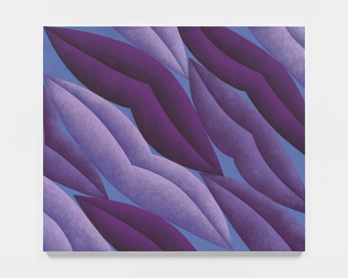 <i> Purples </I>, 2025</br>acrylic on paper</br>
177,8 x 152,4 cm / 70 x 60 in>