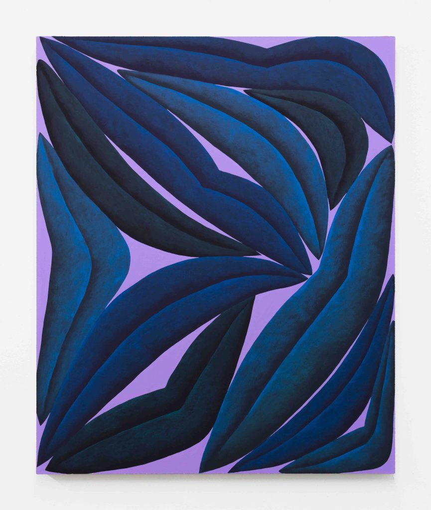 Corydon Cowansage, <i>Blue, Green, Lavender</i>, 2021</br> acrylic on canvas</br>
101,6 x 76 cm / 40 x 30 in>