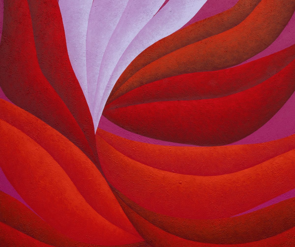 <i>Budding (Red and Pink)</I>, 2025</br>detail>