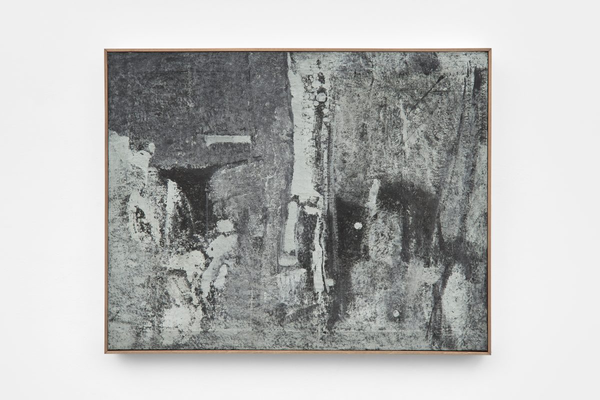 Bice Lazzari,<i> La Favole Verde [The Green Tale] </i>, 1958 </br>oil on canvas </br>56,5 x 71 x 2 cm / 22.2 x 28 x 0.7 in (framed)
