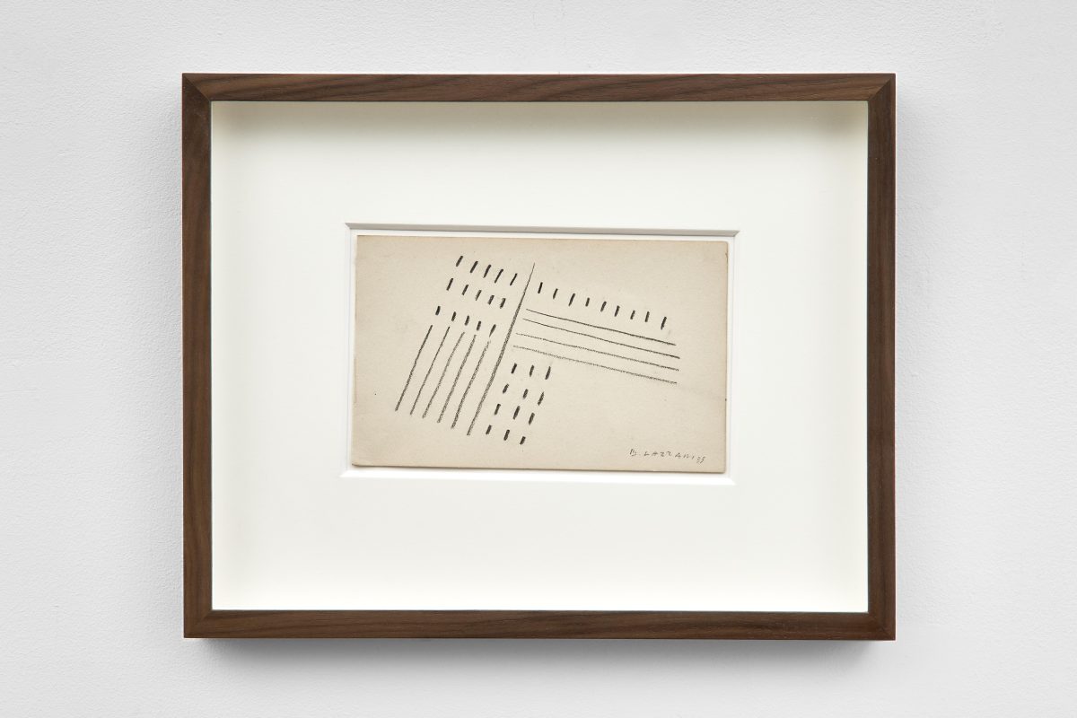 Bice Lazzari,<i> Senza Titolo [Untitled] </i>, 1939 </br>graphite on paper </br>25,4 x 31,8 x 4,4 cm / 10 x 12.5 x 1.7 in (framed)