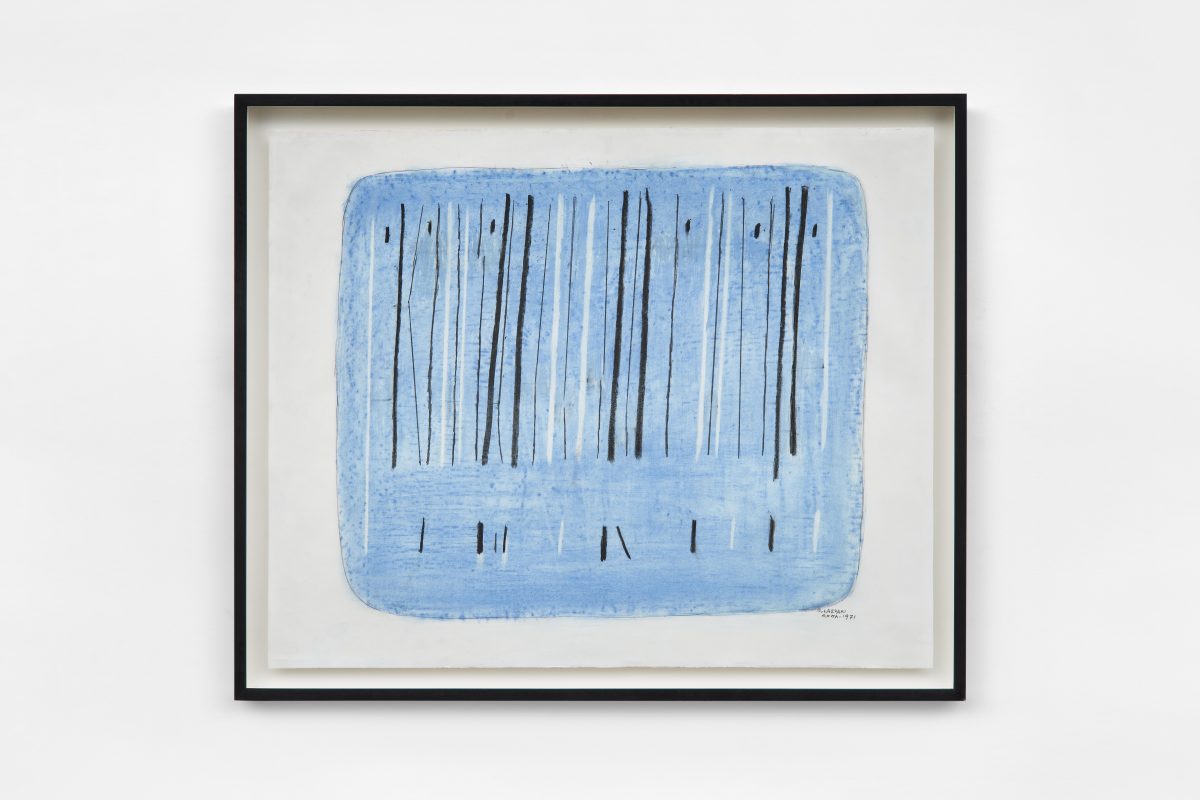 Bice Lazzari,<i> Senza Titolo [Untitled] </i>, 1977 </br>mixed media on paper </br>54 x 64,8 x 3,8 cm / 21.3 x 25.5 x 1.5 in (framed)

