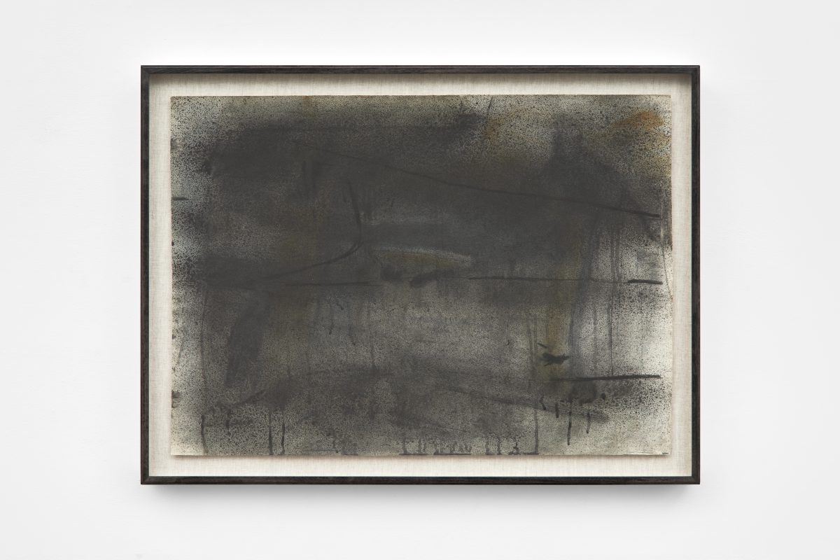 Bice Lazzari,<i> Senza Titolo [Untitled] </i>, 1961 </br>mixed media on paper </br>63 x 83,8 x 3,8 cm / 24.8 x 33 x 1.5 in (framed)
