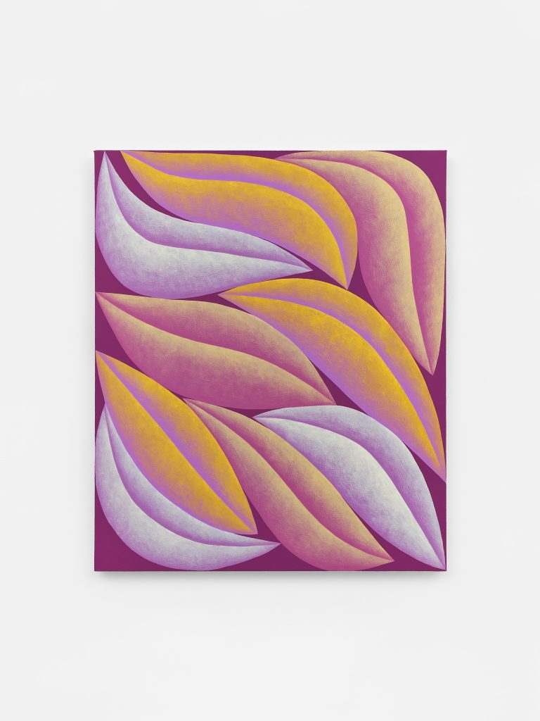 <I>Purple, Yellow, Maroon </I>, 2024
</br>
acrylic on canvas</br>
91,4 x 76,2 cm / 36 x 30 in>