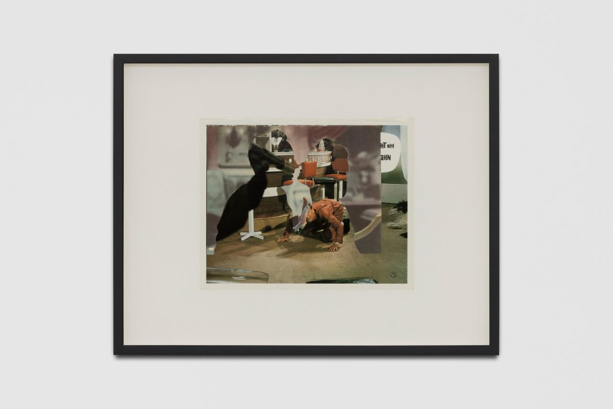 John Stezaker,<i>Kiss</i>, 2021 </br> collage
</br> 42 x 53,5 x 4 cm / 16.5 x 21 x 1.5 in (framed)</br>
39 x 51 cm / 15 x 20 in (unframed)