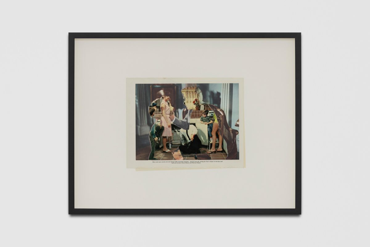 John Stezaker,<i>Kiss</i>, 2023 </br> collage
</br> 42 x 53,5 x 4 cm / 16.5 x 21 x 1.5 in (framed)</br>
39 x 51 cm / 15 x 20 in (unframed)