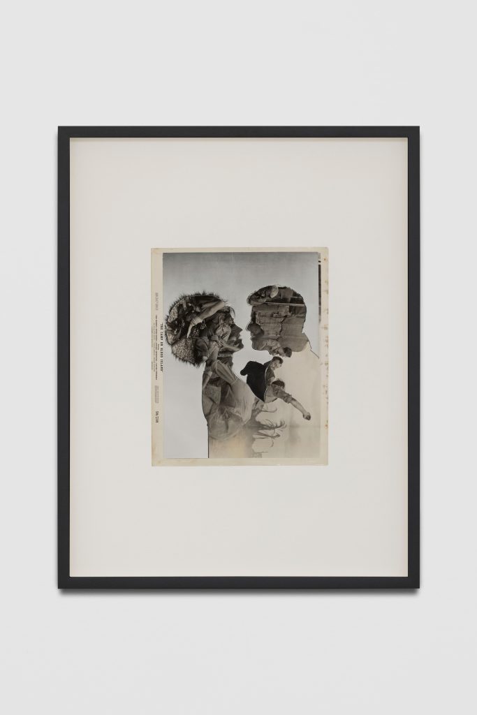 John Stezaker,<i>The Kiss</i>, 2023 </br> collage
</br> 53,5 x 42 x 4 cm / 21 x 16.5 x 1.5 in (framed)</br>
51 x 39 cm / 20 x 15 in (unframed)