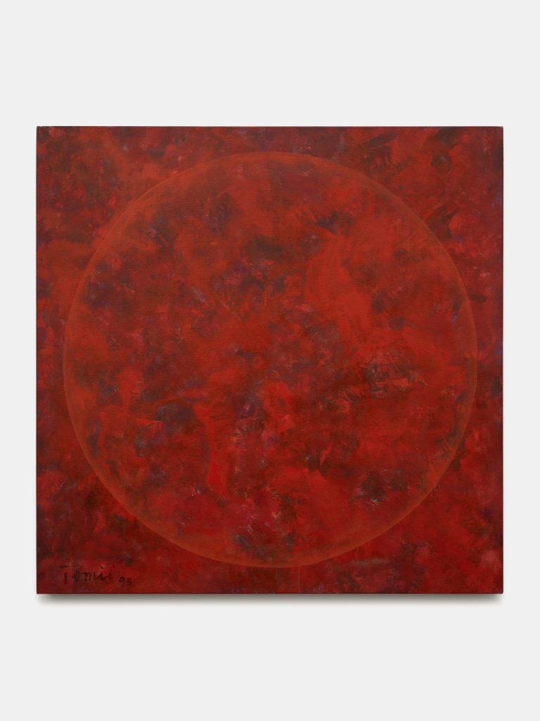 Tomie Ohtake, <i> Untitled</i>, 1995 </br>oil paint on canvas </br>100 x 100 cm / 39.4 x 39.4 in