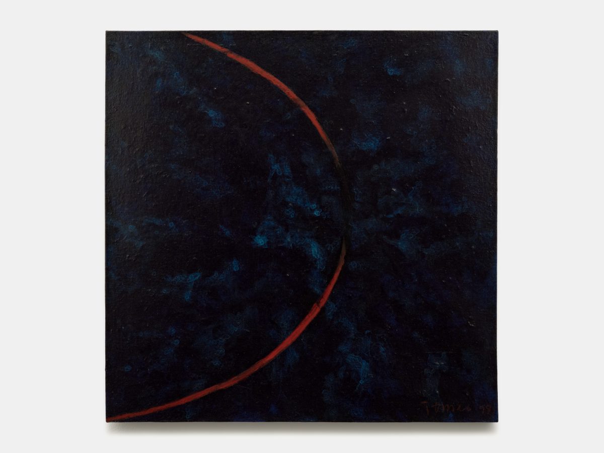 Tomie Ohtake, <i> Untitled</i>, 1999 </br>acrylic paint on canvas</br>70 x 70 cm / 27.5 x 27.5 in